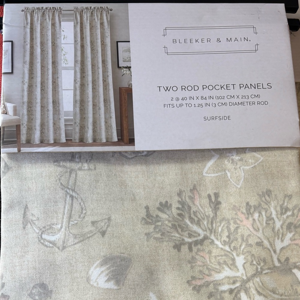 3 sets of 2 Nautical Beige Pocket Panels